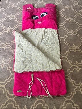 Sesame Street Abby Cadabby Pink Plush Kids Sleeping Bag from Land of Nod HTF